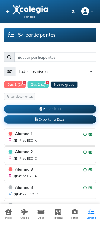 Colegia app para profesores